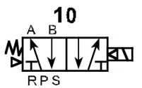 Пневмораспределители тип 4V схема 10 - фото 2